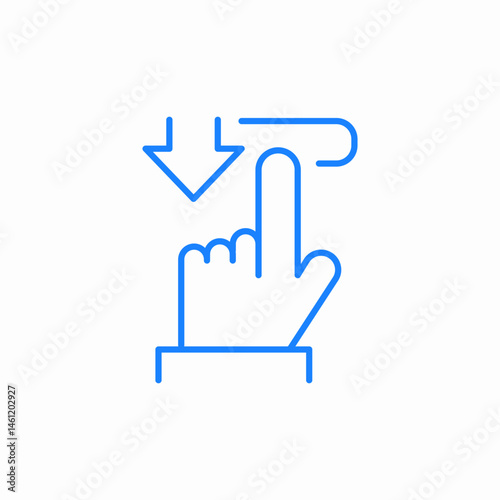 click pointer icon sign vector