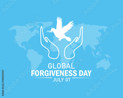 Global Forgiveness Day greetings vector.