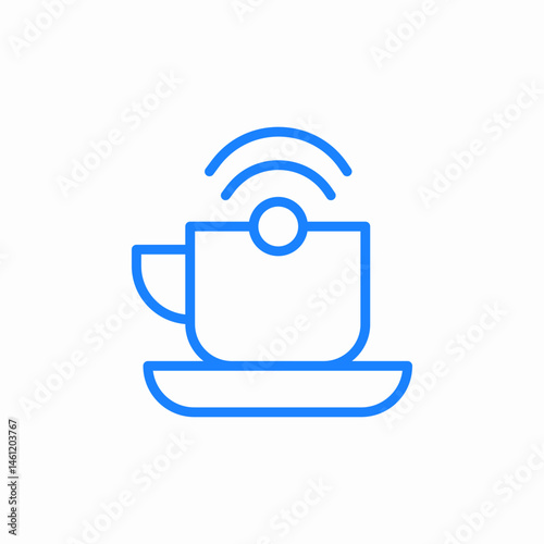 coffee signal icon sign vector
