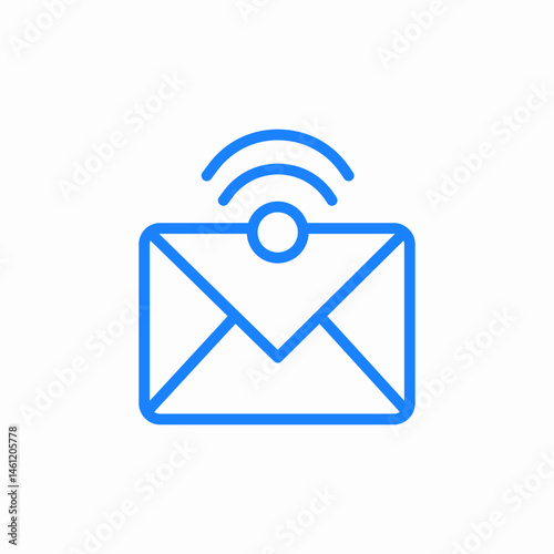 email signal icon sign vector