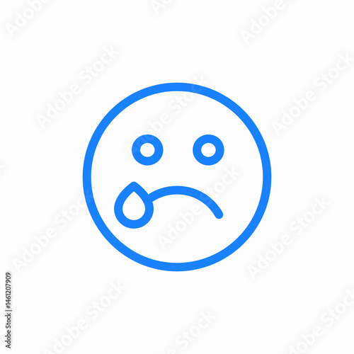 face worried icon sign vector