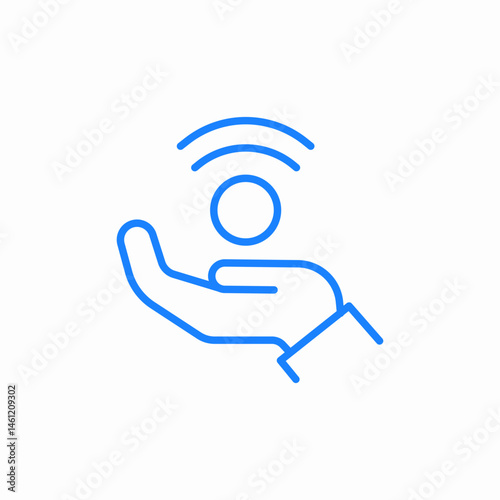 hand signal icon sign vector