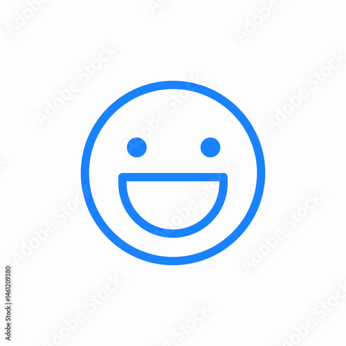 happy face icon sign vector