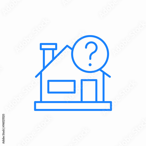 house question icon sign vector