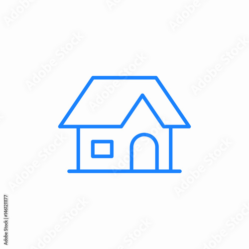 house shape icon sign vector