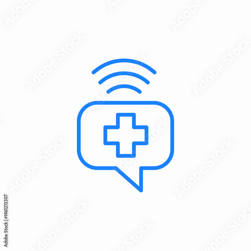 medical signal icon sign vector