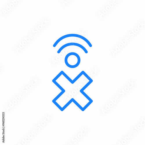 no signal icon sign vector