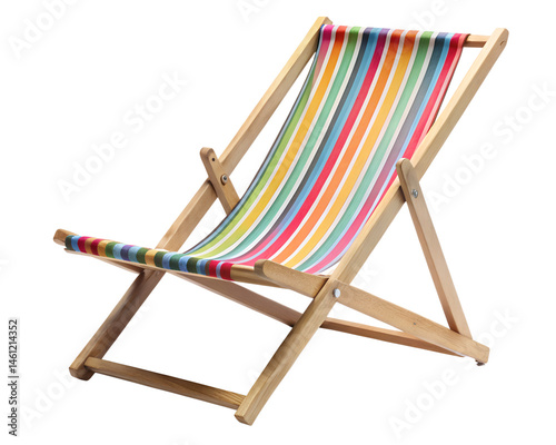 beach chair isolated on white