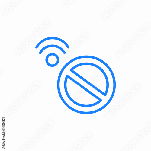 no wifi signal icon sign vector