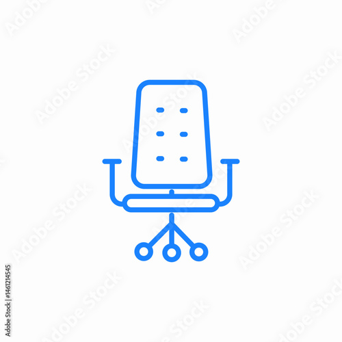 office chair icon sign vector