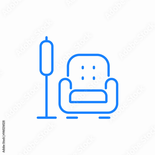 reading corner icon sign vector