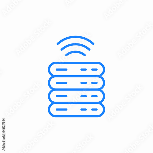 server signal icon sign vector