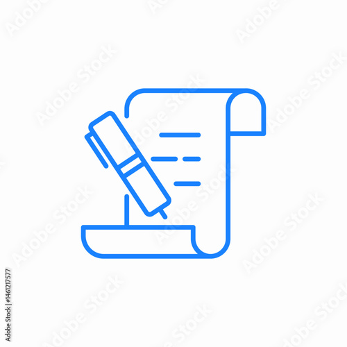 sign document icon sign vector