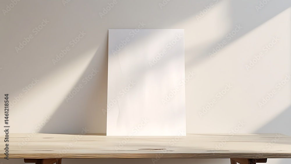 Fototapeta premium Empty Room with Open Window and Door