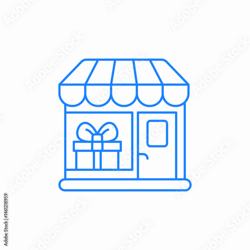 store front icon sign vector