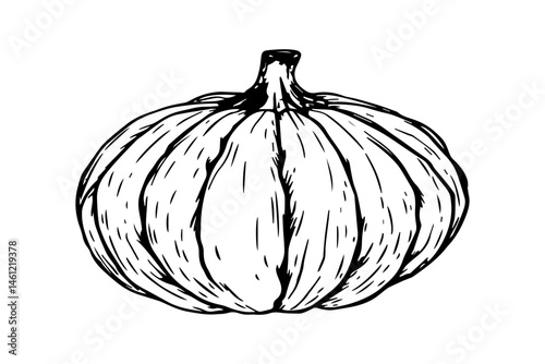 Bluefig Black & White Fruit Vector — AI Artistic Composition