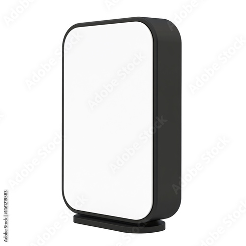 Blank advertising panel isolated on transparent or white background. PNG Generative ai
