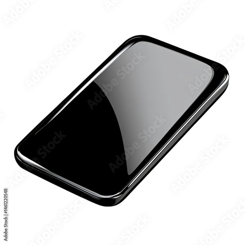 Sleek, modern smartphone isolated on transparent or white background. PNG Generative ai