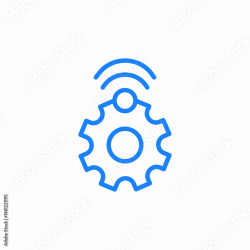 wifi settings icon sign vector