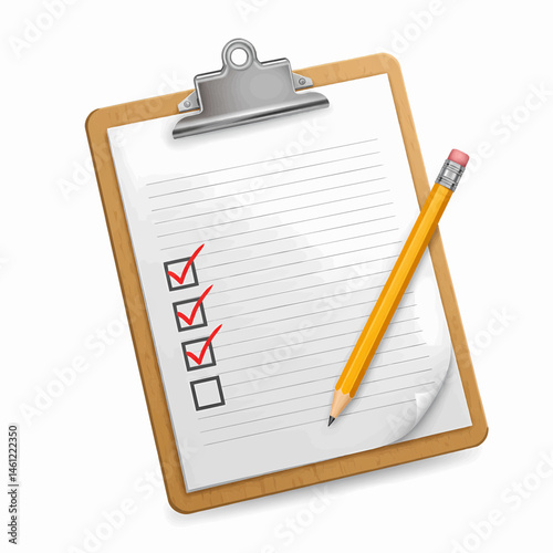 Wooden board on white paper with drawings and marks on a transparent white background, suitable for vector graphics