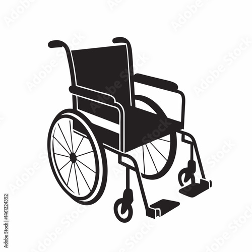 Wheelchair Icon for Healthcare Websites, Accessibility Blogs, Disability Awareness Campaigns, Rehabilitation Resources, and Medical Content  