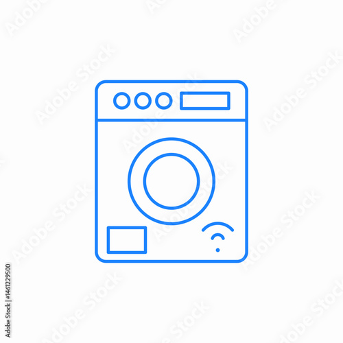 washing machine icon sign vector