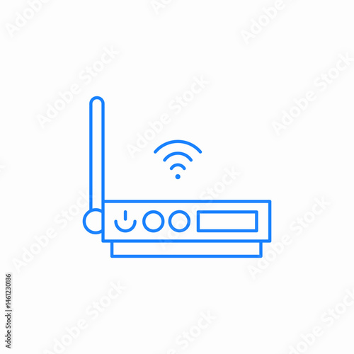 wifi router icon sign vector