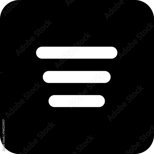 Ícones de Menu Minimalistas em Estilo Flat – UI/UX, Web e Mobile, perfeitos para interfaces de usuário (UI/UX), design de aplicativos mobile, web - Minimalist Menu Icons in Flat Style – UI/UX, Web