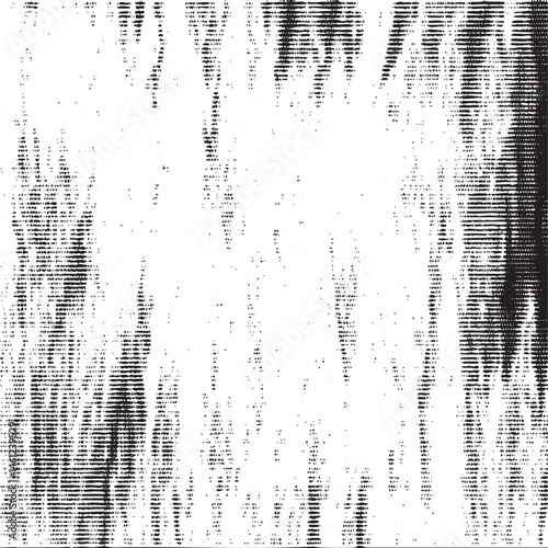A grayscale portrait showcases a textured abstract face with prominent vertical lines.