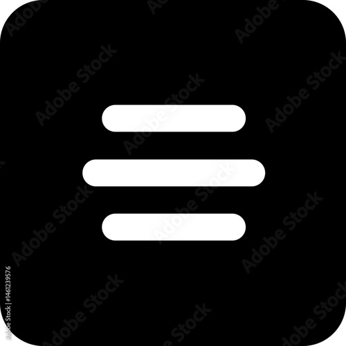 Ícones de Menu Minimalistas em Estilo Flat – UI/UX, Web e Mobile, perfeitos para interfaces de usuário (UI/UX), design de aplicativos mobile, web - Minimalist Menu Icons in Flat Style – UI/UX, Web