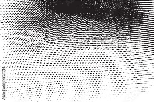 A grayscale eye appears within a dynamic of radiating lines.