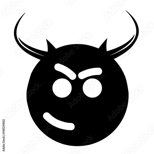 Black and horn colored icon