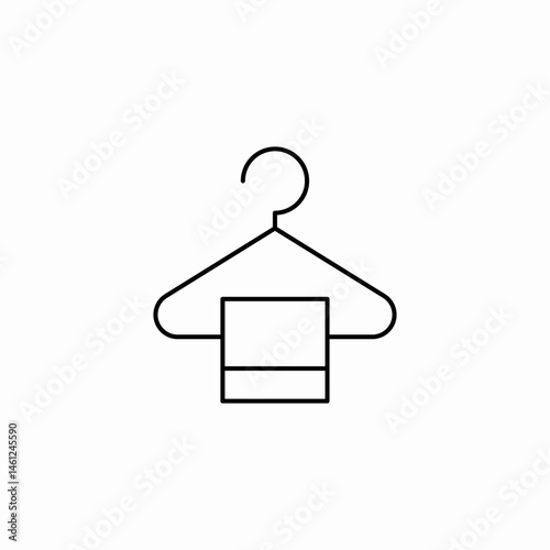 clothes hanger icon sign vector