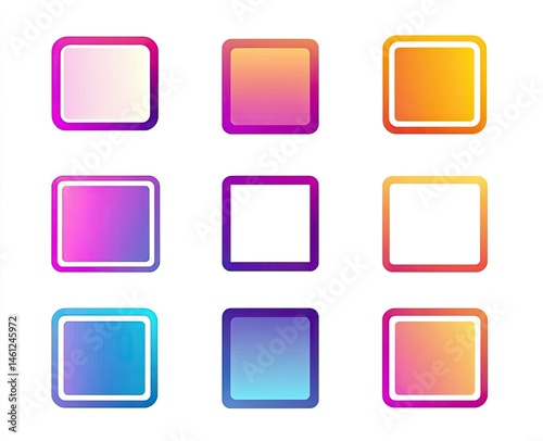 Colorful Square Frames (1)