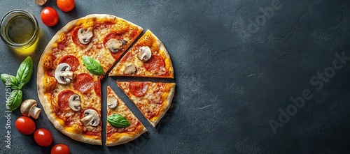 Pizza with Toppings (2) photo