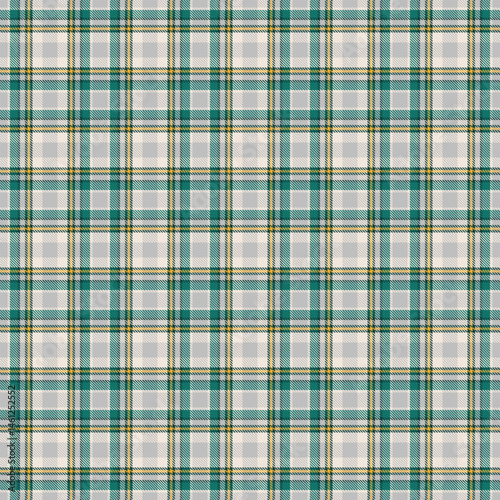 Relief fabric texture seamless, robe plaid check textile. Spanish pattern background vector tartan in silver and light colors.