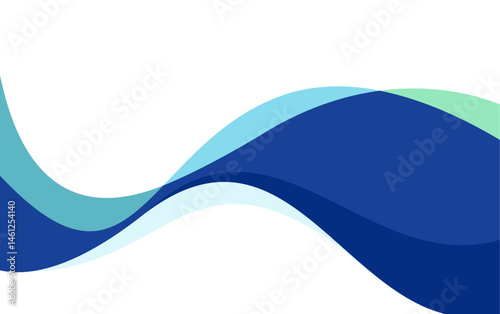 Vector Abstract Background With Colorful Waves