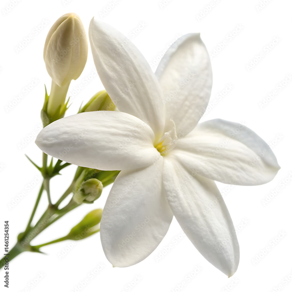 Fototapeta premium Jasmine flower isolated on a transparent background
