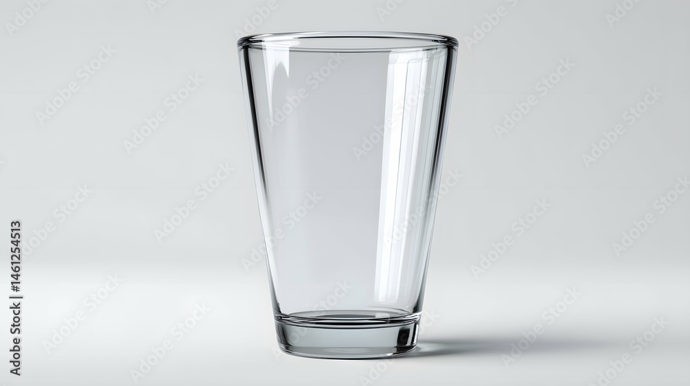 Clear pint glass mockup shines like a diamond for branding and drink illusions.