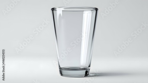 Obraz na płótnie Clear pint glass mockup shines like a diamond for branding and drink illusions. w salonie