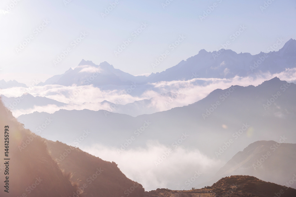 Mountains silhouette