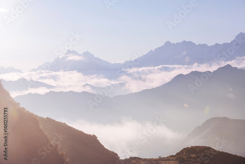 Mountains silhouette