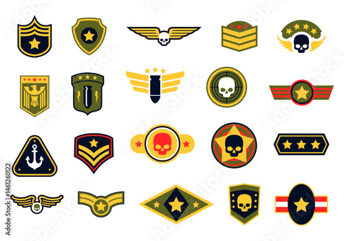 Soldier Badge Vector Design Element