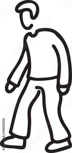 A silhouetted figure stands with a tilted head appearing contemplative.