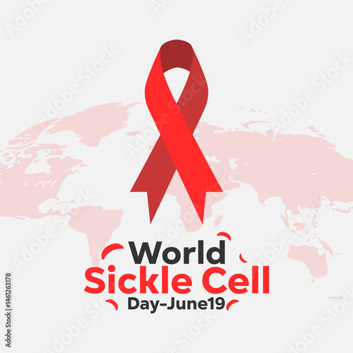 vector graphic of World Sickle Cell Awareness Day, ideal for World Sickle Cell Awareness Day celebration.