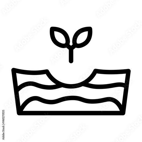 seedlings line icon