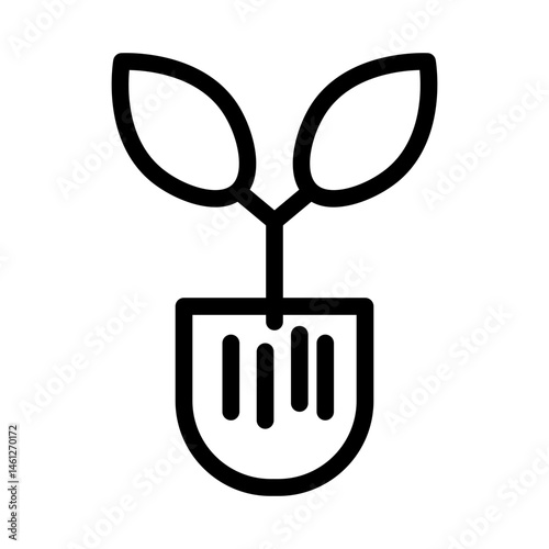 seedlings line icon