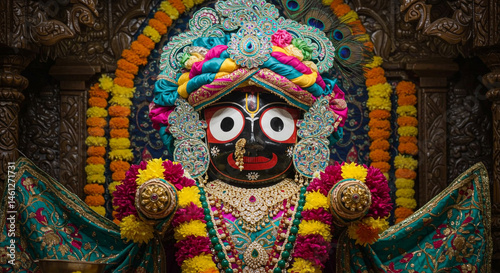 Adorned Jagannath Deity in ...