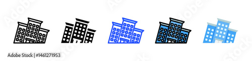 Corporate Collapse Icon Collection With Multiple Styles