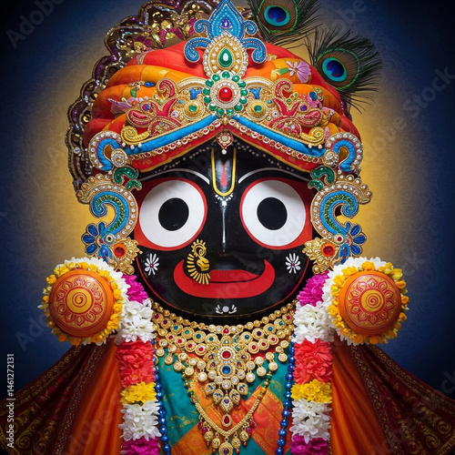 Majestic Jagannath Deity Ad...
